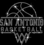 San Antonio Basketball Sports Team Rhinestone Shirt: Ladies Basketball Retro Sports Tee