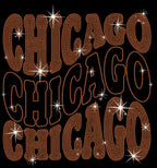 Chicago Rhinestone Shirt: Unique Football Team T-Shirt