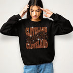 Cleveland Rhinestone Shirt: Sparkling Style Football Tee