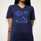 Dallas Rhinestone Shirt: Football Game Day Tailgate Tee