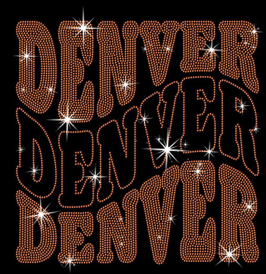 Denver Rhinestone Shirt: Bling Football Fan Outfit