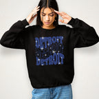 Detroit Rhinestone Shirt: Tailgate Sunday Sports Tee Shirt for Game Day