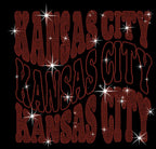 Kansas City Rhinestone Shirt: Sunday Football Sparkling Tee