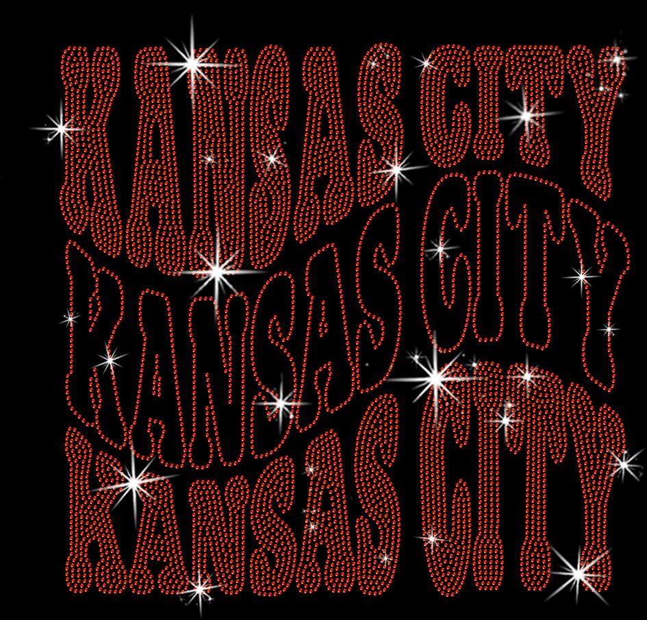 Kansas City Rhinestone Shirt: Sunday Football Sparkling Tee