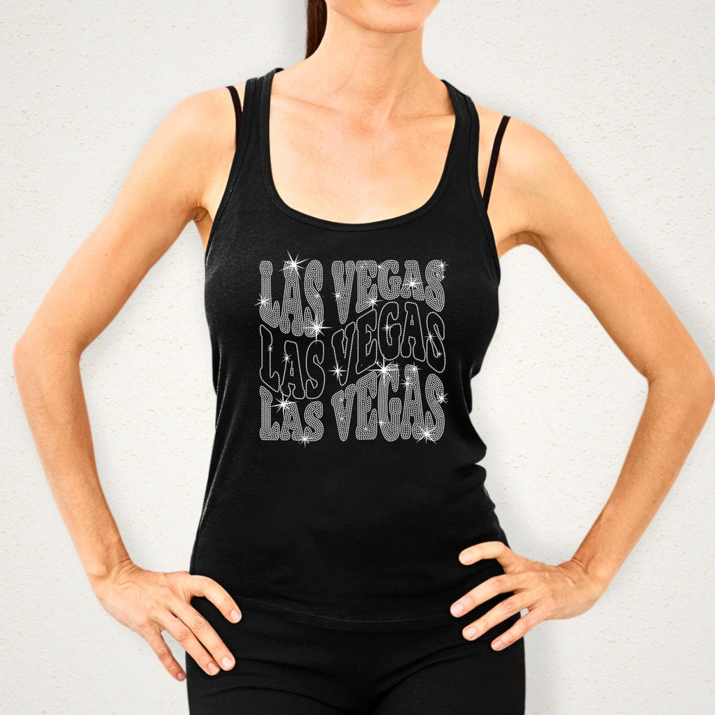 Las Vegas Rhinestone Shirt: Bling Football Fans Shirt