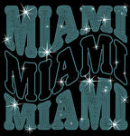Miami Rhinestone Shirt: Sunday Day Football Tailgate Party Shirt