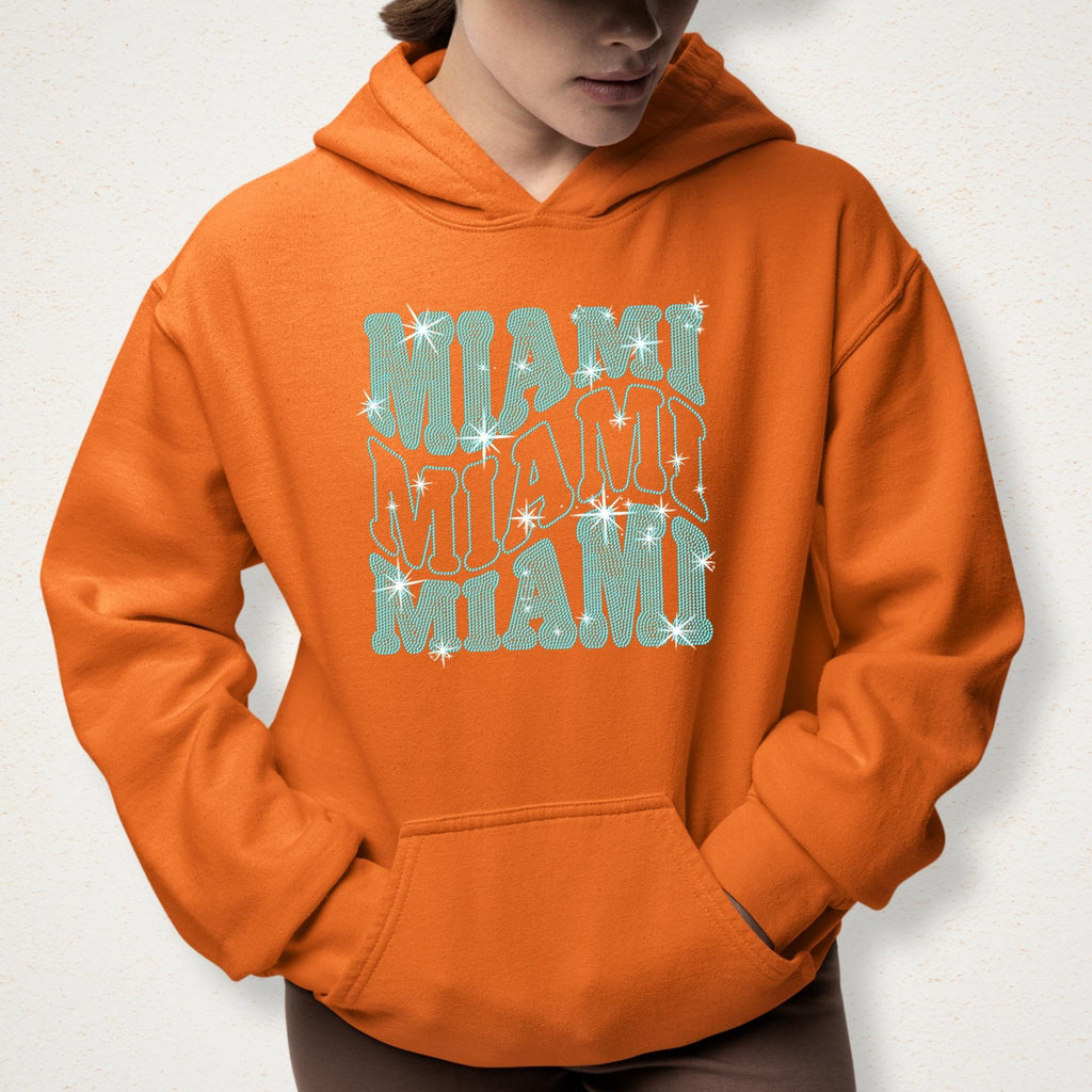 Miami Rhinestone Shirt: Sunday Day Football Tailgate Party Shirt