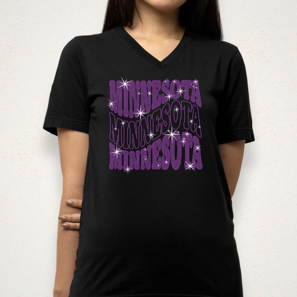 Minnesota Rhinestone Shirt: Sparkling Football Lover Tee