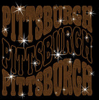 Pittsburgh Rhinestone Shirt: Bling Game Day Sports Tee