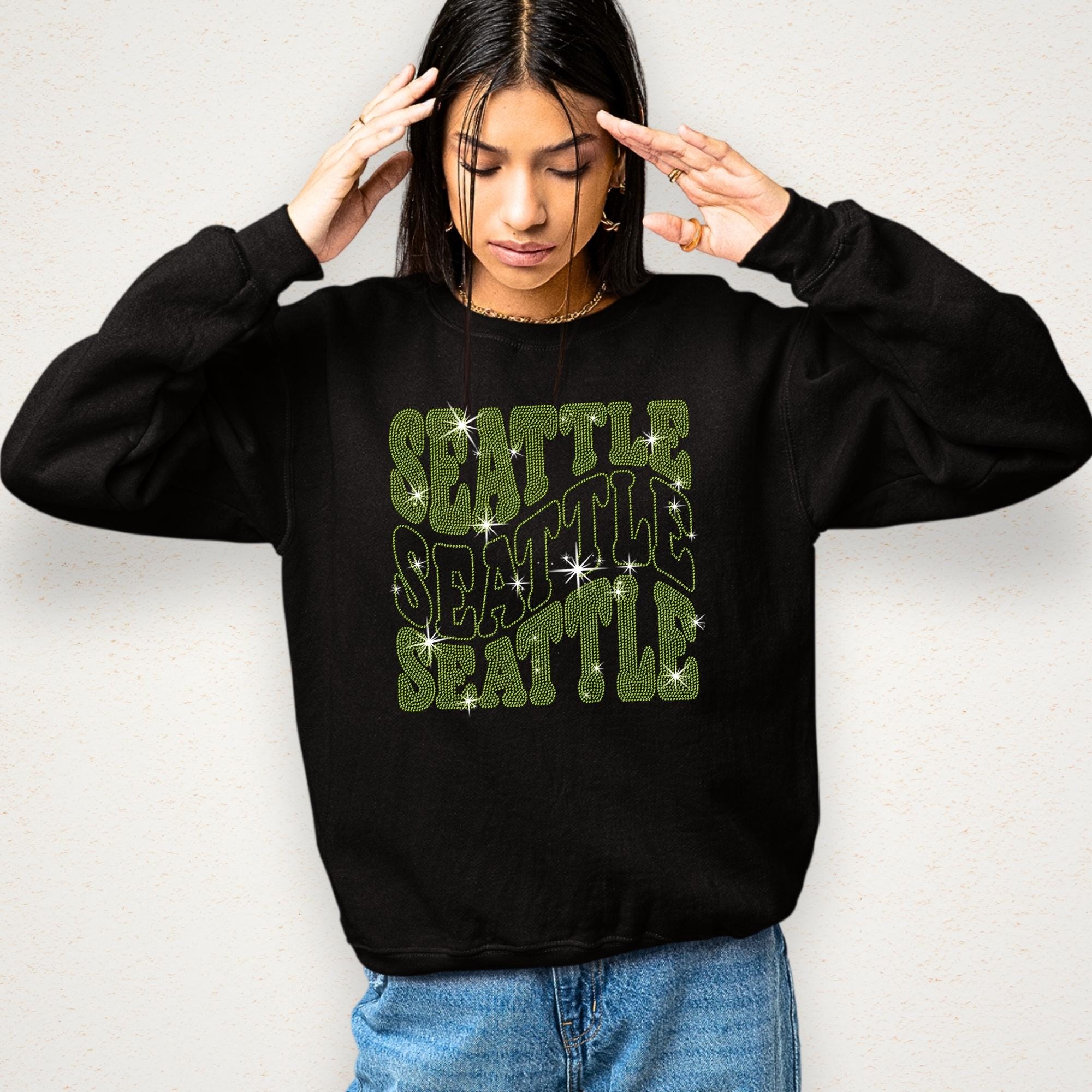 Seattle Rhinestone Shirt: Women's Fan Gift for Game Day Tailgating Party Secondary image