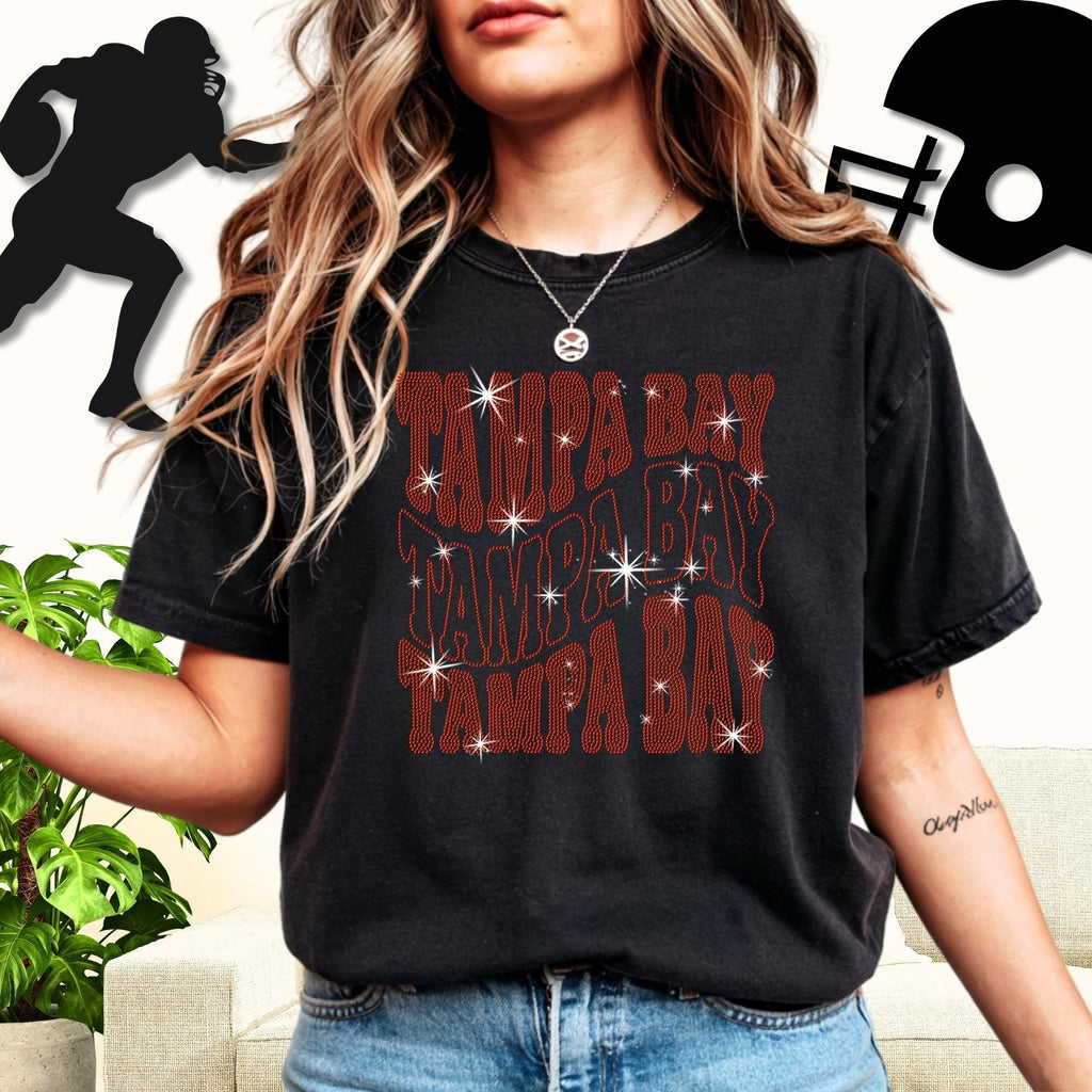 Tampa Bay Rhinestone Shirt: Game Day Tailgate Party Sparkle Tee