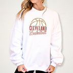 Cleveland Basketball Rhinestone Shirt: Basketball Team Women's Tee
