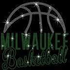 Milwaukee Basketball Rhinestone Shirt: Basketball Sweatshirt Gift for Fans