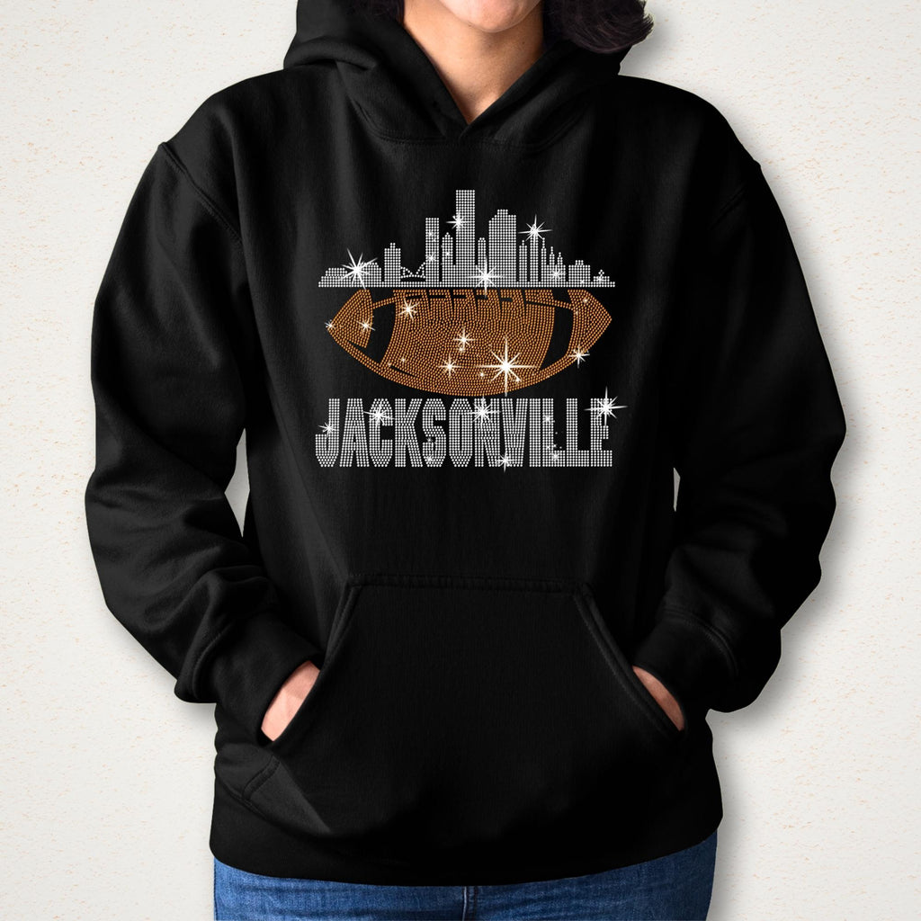 Jacksonville Rhinestone Football Shirt: Game Day Tee