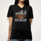 New Orleans Rhinestone Football Shirt: Sparkling Game Day Tee