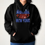 Rhinestone New York Football Fan Tee: Sparkling Game Day Shirt