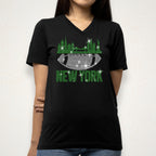New York Football Rhinestone T-Shirt: Sparkly Game Day Tee