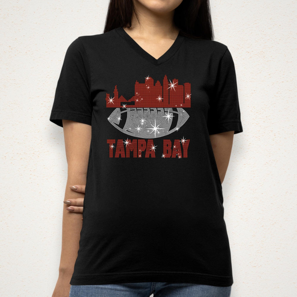 Tampa Bay Football Rhinestone Shirt: Bling Game Day Apparel