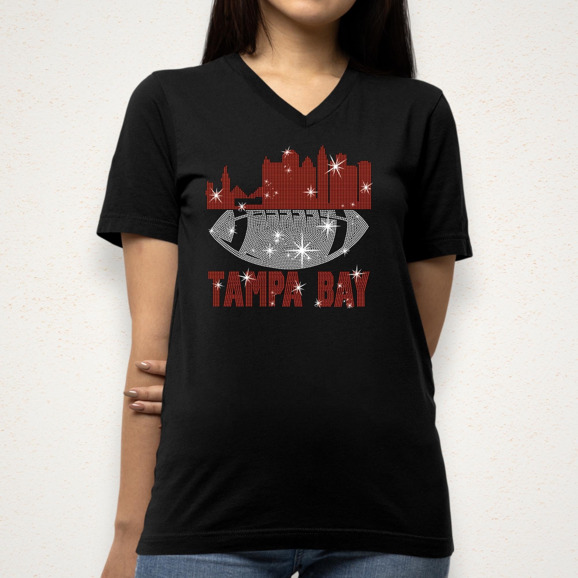 Tampa Bay Football Rhinestone Shirt: Bling Game Day Apparel