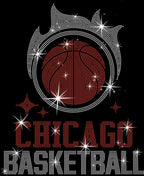 Chicago Basketball Team Rhinestone Shirt: Sparkly Basketball Game Day Tee