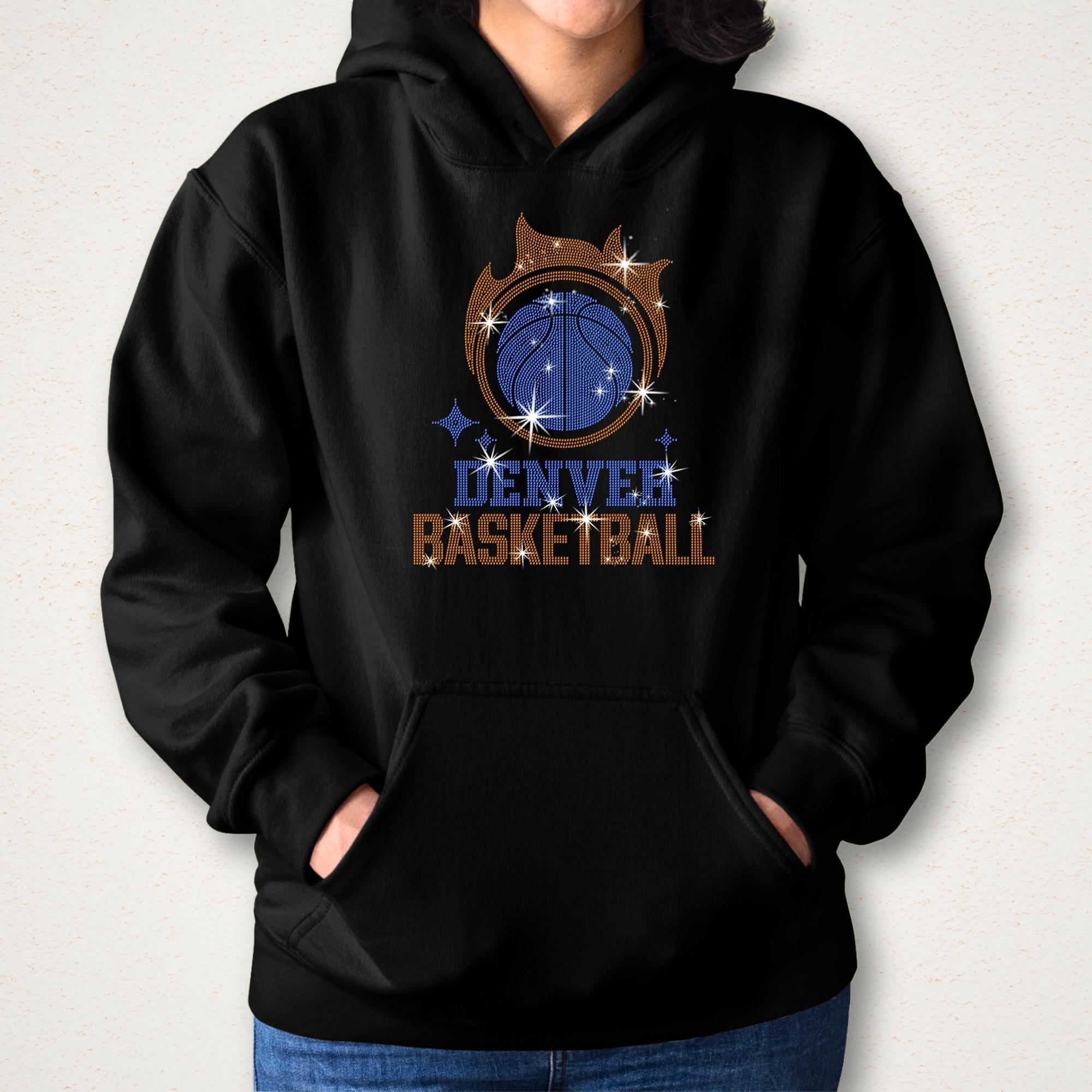 Denver Basketball Team Rhinestone Shirt: Sparkly Game Day Tee Secondary image