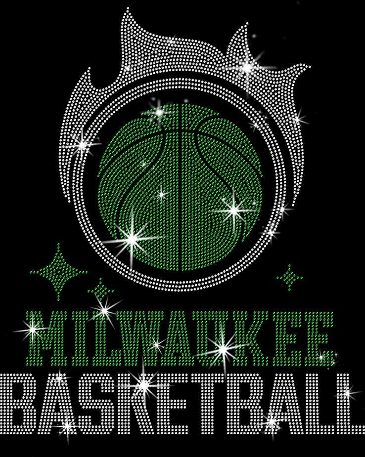 Milwaukee Basketball Team Rhinestone Shirt: Game Day Fan Sweatshirt