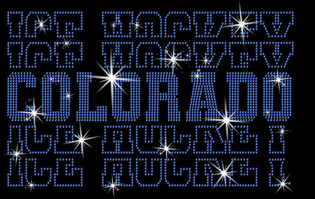 Colorado Ice Hockey Rhinestone Shirt: Hockey Team Game Day Tee