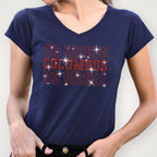 Columbus Ice Hockey Rhinestone Shirt: Hockey Game Day Season Sweatshirt