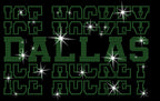 Dallas Ice Hockey Rhinestone Shirt: Hockey Tee For Sports Lovers