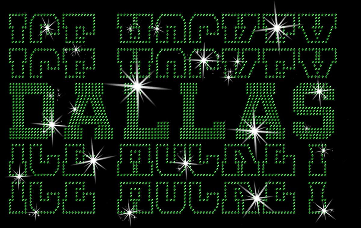 Dallas Ice Hockey Rhinestone Shirt: Hockey Tee For Sports Lovers