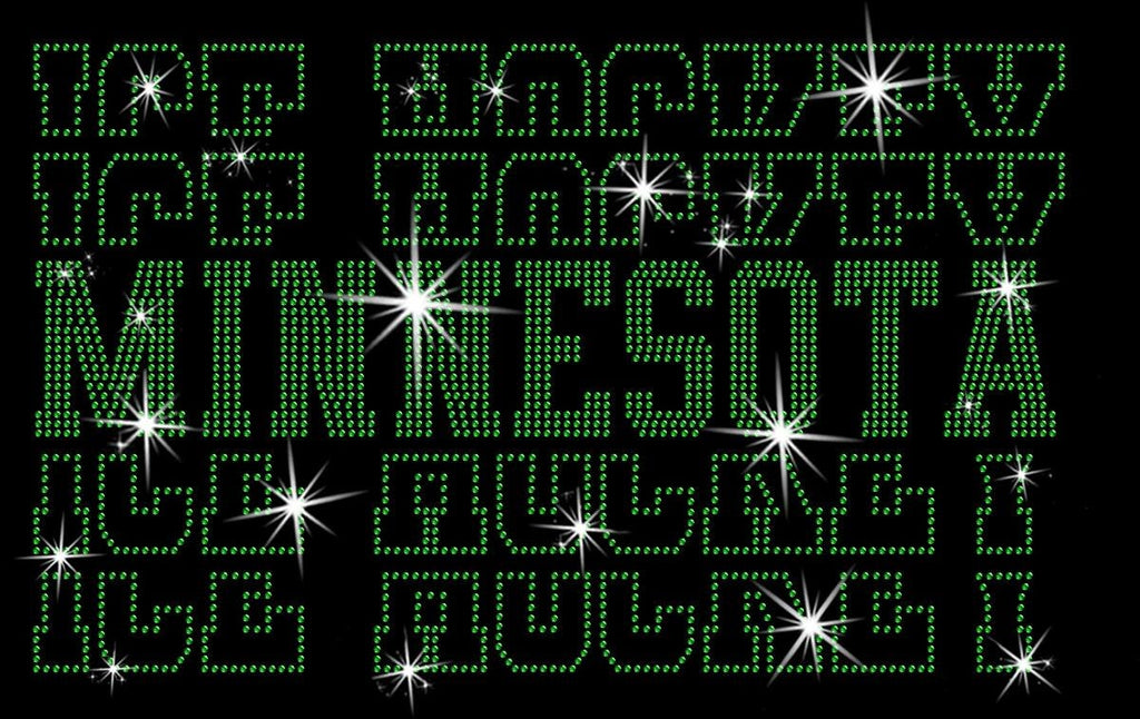 Minnesota Ice Hockey Rhinestone Shirt: Hockey Game Day Season Outfit