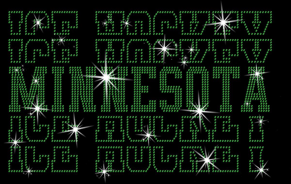 Minnesota Ice Hockey Rhinestone Shirt: Hockey Game Day Season Outfit