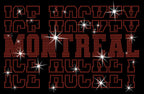Montreal Ice Hockey Rhinestone Shirt: Hockey Lover Sparkle Tee