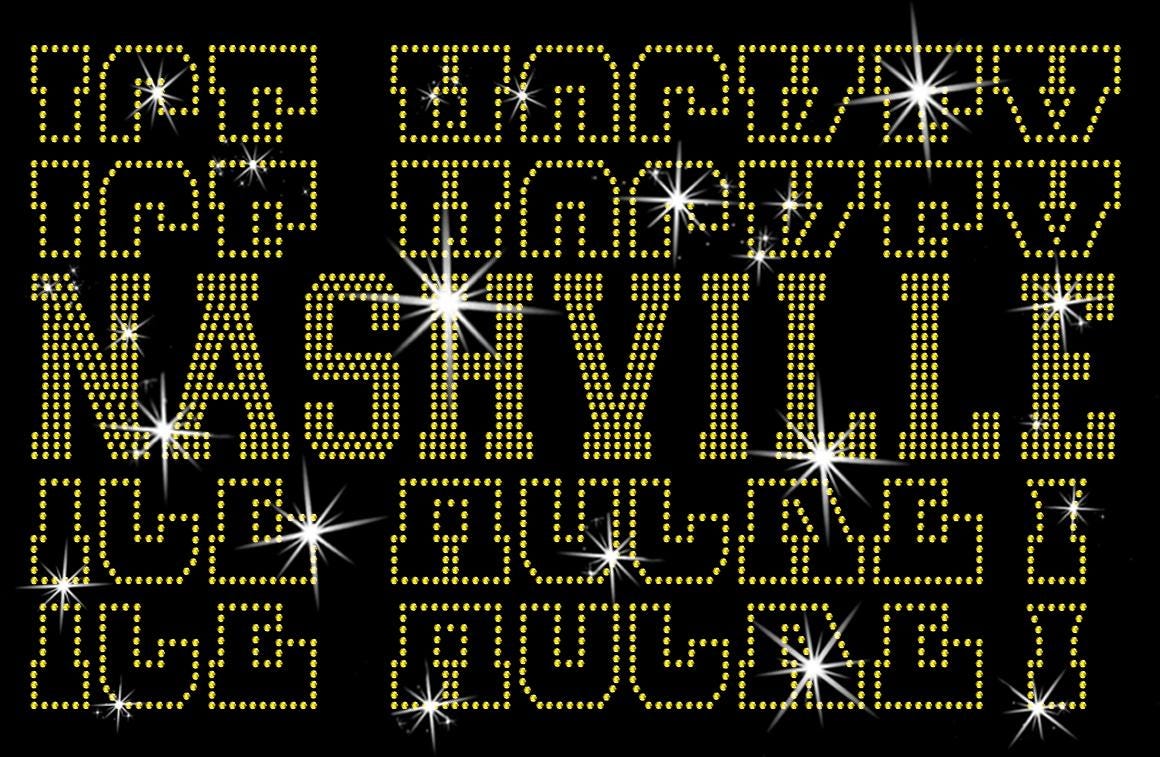 Nashville Ice Hockey Rhinestone Shirt: Bling Hockey Sports Tee