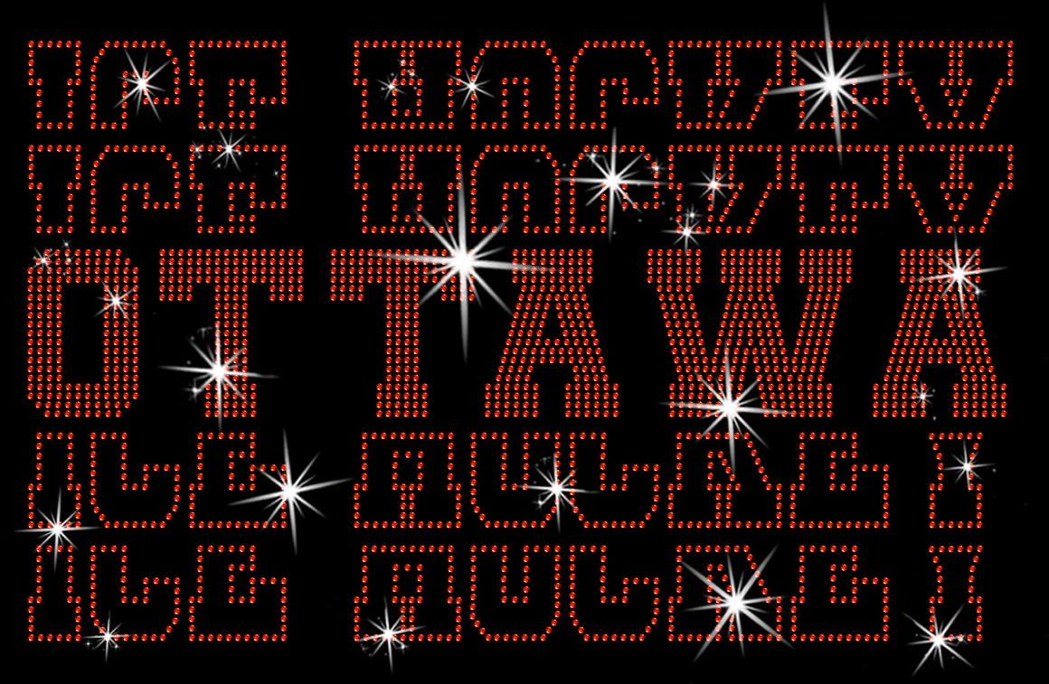 Ottawa Ice Hockey Rhinestone Shirt: Hockey Team Game Day Tee