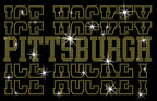 Pittsburgh Ice Hockey Rhinestone Shirt: Hockey Dad or Mom Game Day Tee