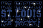 St. Louis Ice Hockey Rhinestone Shirt: Sports Season Gift for Fans