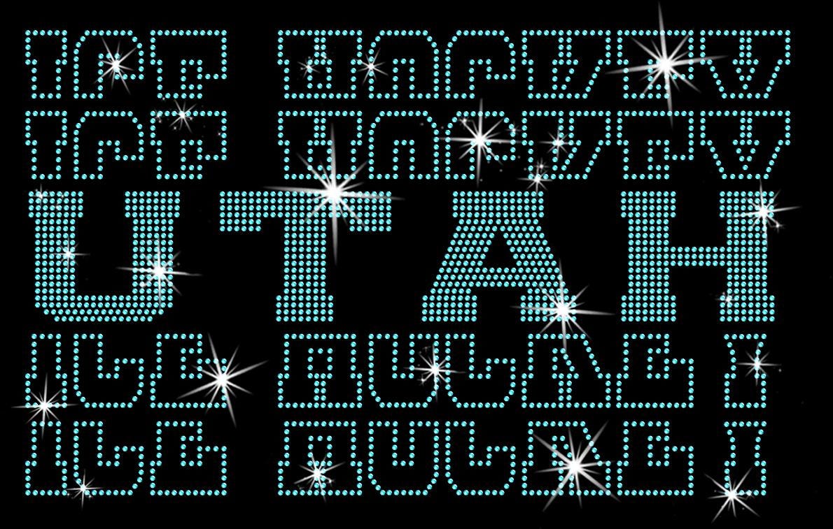 Utah Ice Hockey Rhinestone Shirt: Hockey Season Sparkle Tee