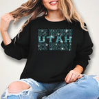 Utah Ice Hockey Rhinestone Shirt: Hockey Season Sparkle Tee