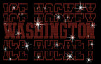 Washington Ice Hockey Rhinestone Shirt: Hockey Lover Sparkle Tee