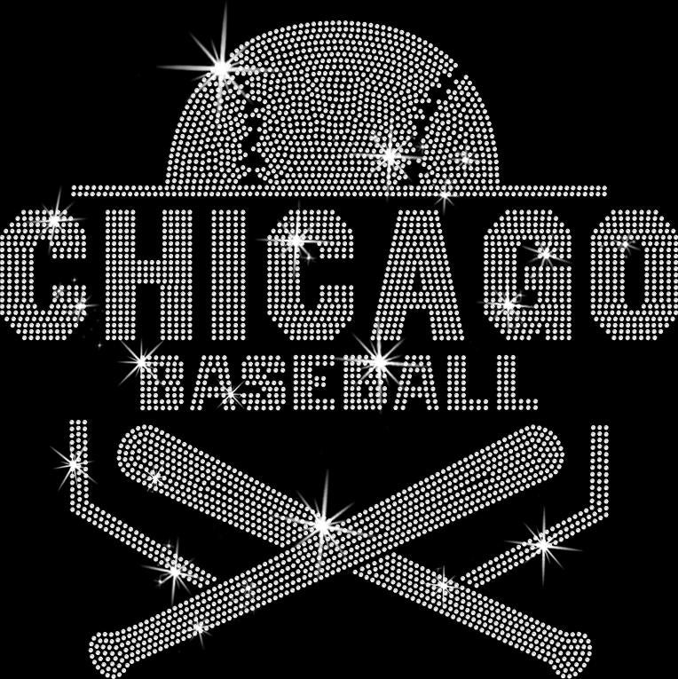 Chicago Baseball Team Rhinestone Shirt: Vintage Baseball Fan Tee