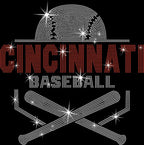 Cincinnati Baseball Rhinestone Shirt: Trendy Game Day Shirt for Fan