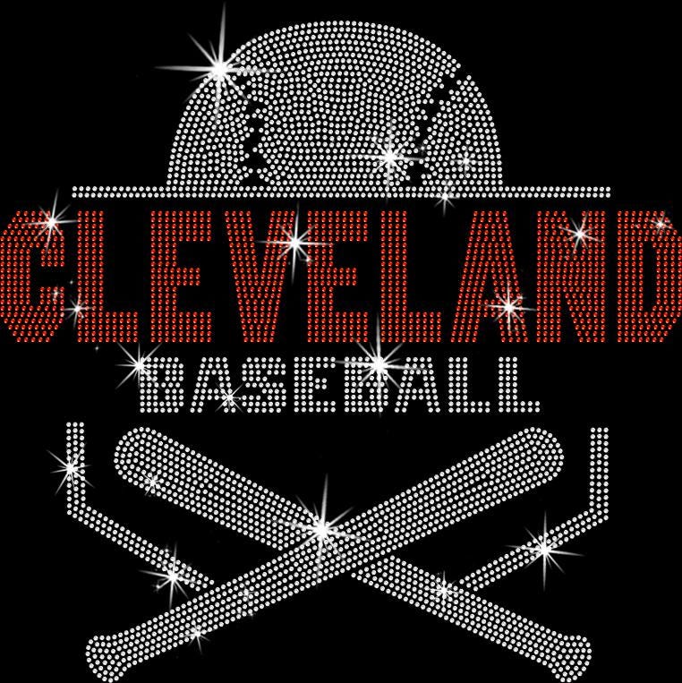 Cleveland Baseball Rhinestone Shirt: Sparkly Game Day Gift for Sport Lovers