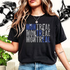Montreal Rhinestone Shirt: Hockey Season Softstyle Sweatshirt