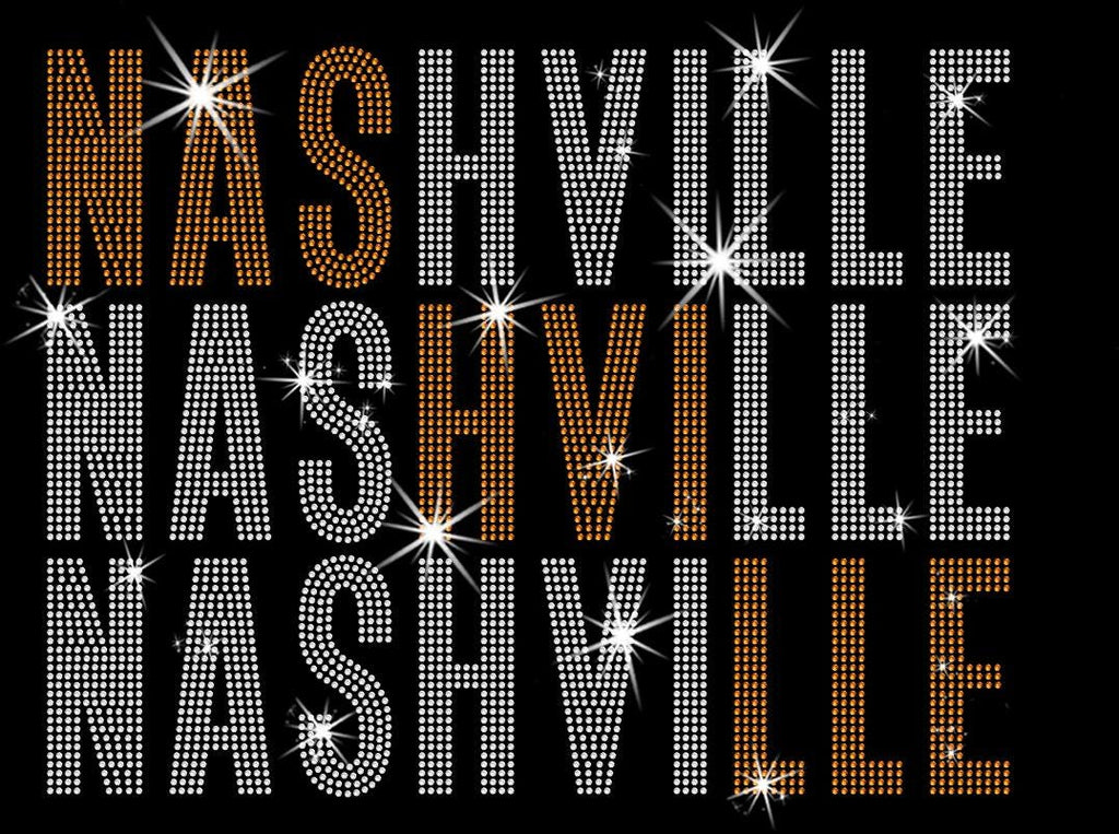 Nashville Rhinestone Shirt: Sparkling Hockey Sports Gift for Mom