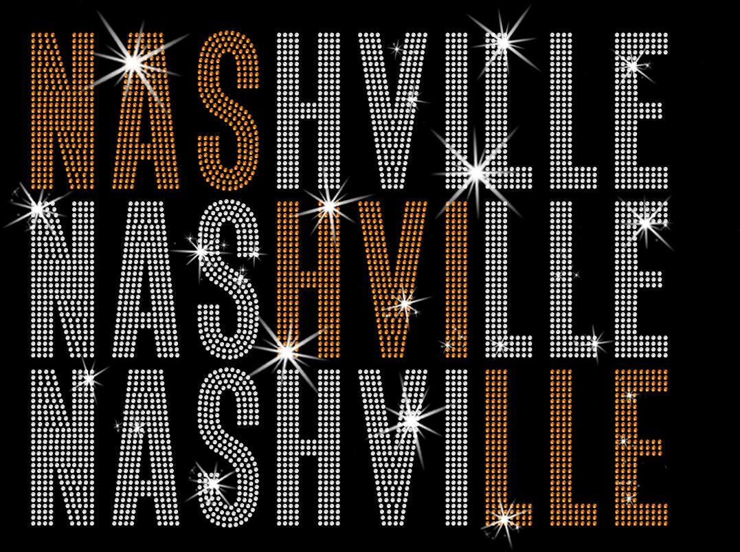 Nashville Rhinestone Shirt: Sparkling Hockey Sports Gift for Mom