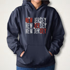 New Jersey Rhinestone Shirt: Professional Hockey Sports Bling Apparel
