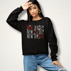 New Jersey Rhinestone Shirt: Professional Hockey Sports Bling Apparel