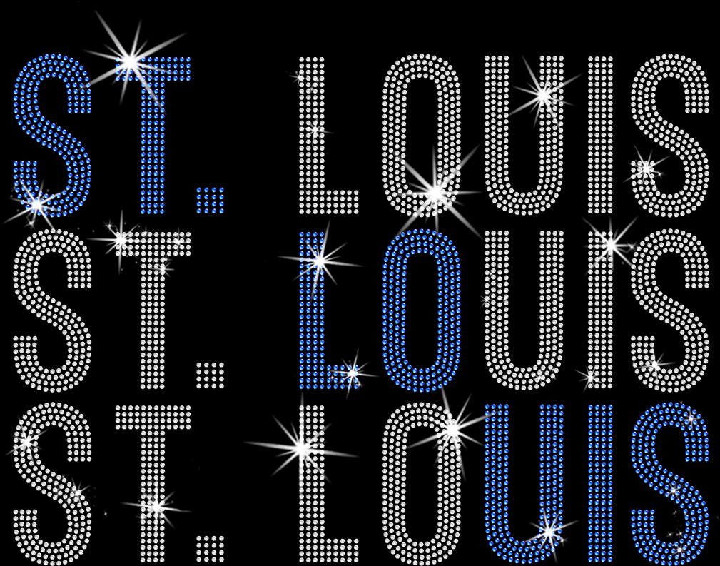 St. Louis Rhinestone Shirt: Hockey Player Jersey for Game Day Outfit