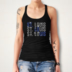St. Louis Rhinestone Shirt: Hockey Player Jersey for Game Day Outfit